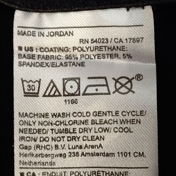 Banana Republic Women's Black Vegan Leather Leggings Pants Size Large NWT - Picture 7 of 7